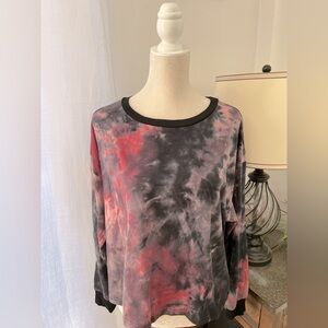Pink Lily Tie-Dye Top